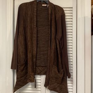 LOGO cardigan/ lightweight jacket.  Size large. ECU. Pet free, smoke free home.